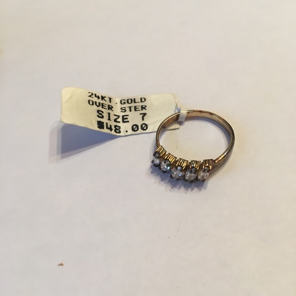 American made Sterling Silver womens ring size 7 - Picture 2 of 2